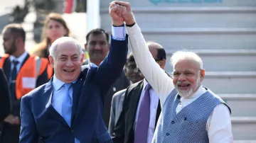 <p>Benjamin Netanyahu with Narendra Modi</p>- India TV Hindi