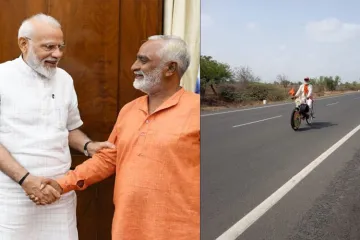 Khimchand decided that if BJP wins 300+ seats, he would cycle from Amreli to Delhi- India TV Hindi