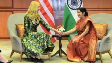Ivanka Trump and Sushma Swaraj | Twitter- India TV Hindi