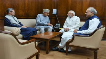  PM Modi, Farooq Abdullah, Omar Abdullah- India TV Hindi