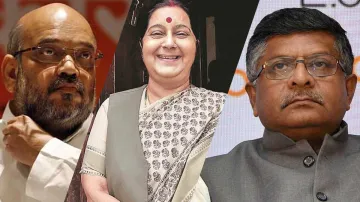 <p>Amit shah, JP Nadda, Ravi Shankar prasad condole Sushma...- India TV Hindi