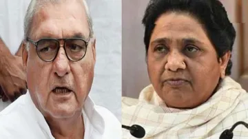 Bhupinder Singh Hooda and Kumari Selja Meets Mayawati, alliance between BSP and Congress Likely- India TV Hindi