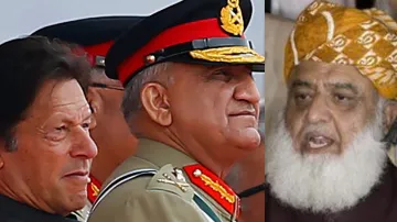 No possibility of minus-Imran, General Qamar Javed Bajwa tells Maulana Fazl | AP- India TV Hindi