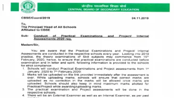 cbse released 10th 12th practical exam 2020 schedule- India TV Hindi