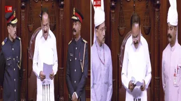 <p>The uniform of the marshals of the Rajya Sabha has been...- India TV Hindi