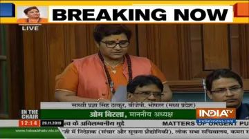 Sadhvi Pragya apologize for Mahatma Gandhi remark by targets Rahul Gandhi for calling her terrorist - India TV Hindi