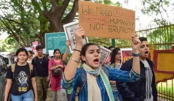 <p>Protest</p>- India TV Hindi