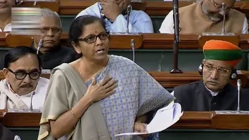 Union Minister Nirmala Sitharaman speaks in the Lok Sabha during the Winter Session of Parliament, i- India TV Paisa