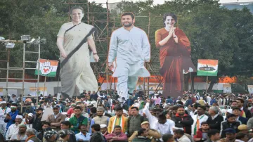 Bharat Bachao rally, Congress, Sonia Gandhi, Rahul Gandhi, Priyanka Vadra Gandhi- India TV Hindi