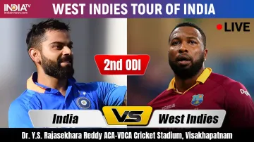 Live Cricket Streaming, India vs West Indies 2nd ODI- India TV Hindi