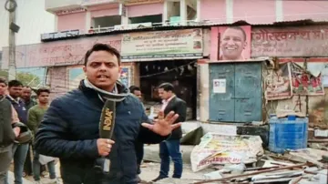 <p>Goraksha Peeth Temple Demolished in Jaipur</p>- India TV Hindi
