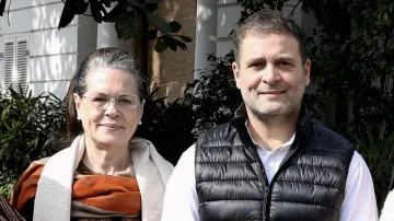 Congress interim President Sonia Gandhi and party leader Rahul Gandhi- India TV Hindi