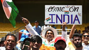 Cricket fans with Poster and Banner- India TV Hindi