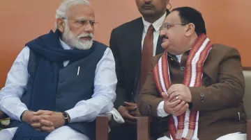 <p>PM Modi and JP Nadda</p>- India TV Hindi