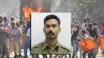<p>Protestors hurl brick-bats during clashes between a...- India TV Hindi