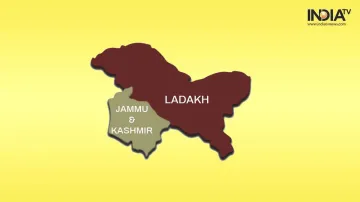 <p>Map of Jammu Kashmir & Ladakh UTs (Representational...- India TV Hindi