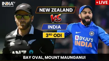 India vs New Zealand, 3rd ODI, Bay Oval, Mount Maunganui, New Zealand vs India, 3rd ODI, Live on Sta- India TV Hindi
