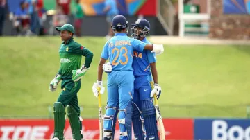 Live Cricket Match Score India U19 vs Pakistan U19 Semifinal ICC Under 19 World Cup ball to ball sco- India TV Hindi
