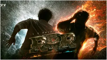 <p>RRR का टाइटल लोगो और...- India TV Hindi