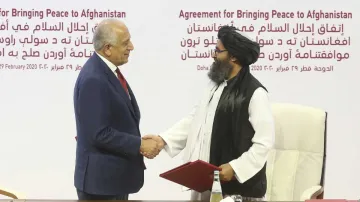 US Taliban deal, Taliban, US Senator Taliban, Zalmay Khalilzadn Mullah Abdul Ghani Baradar- India TV Hindi