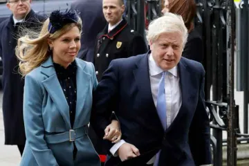 <p>Britain's Prime Minister Boris Johnson and his partner...- India TV Hindi