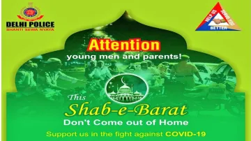 Shab-e-Barat Delhi Police, Delhi Police Shab-e-Barat 2020, 2020 Coronavirus Pandemic in India- India TV Hindi