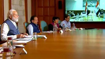 Union Cabinet Meeting, video conferencing, Modi Cabinet Meeting, Modi Cabinet - India TV Hindi