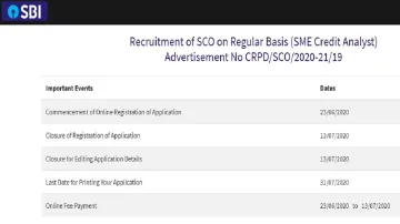SBI Recruitment 2020 Apply Online Official Website: बिना एग्जाम होगा सेलेक्शन, डायरेक्ट क्लिक कर तुर- India TV Hindi