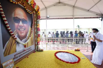 <p>करूणानिधि का स्मारक...- India TV Hindi