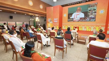 Narendra Modi, Narendra Modi BJP, Narendra Modi BJP Workers, Narendra Modi Addresses- India TV Hindi