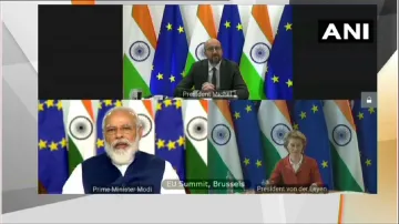 India-EU Summit में पीएम मोदी ने कहा-'हमारी सहभागिता विश्व शांति और स्थिरता के लिए उपयोगी'- India TV Hindi