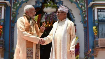 <p>KP Sharma Oli and PM Modi</p>- India TV Hindi