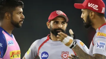 <p>KXIP और राजस्थान टीमों...- India TV Hindi