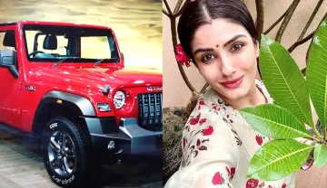 Raveena Tandon booked jeep - India TV Hindi