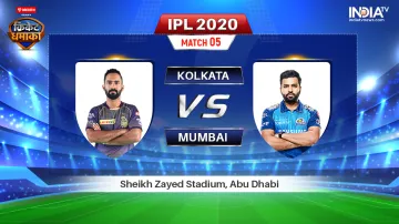 Live Cricket Streaming Kolkata Knight Riders (KKR) Mumbai Indians (Mi) Match 5 Sheikh Zayed Stadium,- India TV Hindi