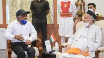 Madan Sharma, retired Navy officer met Governor Bhagat Singh Koshyari at Raj Bhavan- India TV Hindi