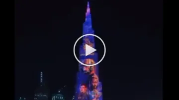Burj Khalifa lights up in KKR colours ahead of side's first game against MI- India TV Hindi