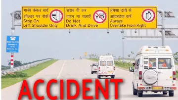 accident on yamuna expressway three dies । यमुना एक्सप्रेस-वे पर हादसा, कैंटर ने बस को मारी टक्कर- India TV Hindi