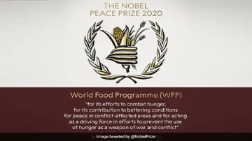 <p>Nobel Peace Prize 2020 Awarded to World Food...- India TV Hindi