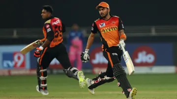 <p>IPL 2020, RR vs SRH : मनीष और शंकर...- India TV Hindi