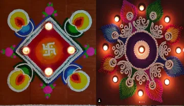 Diwali Rangoli 2020: इस दिवाली घर पर बनाएं ये खूबसूरत ट्रेंडी रंगोली, देखें सिंपल डिजाइन - India TV Hindi
