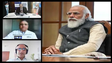 PM Narendra Modi coronavirus vaccine team online meeting । PM मोदी ने Corona Vaccine बना रही तीन कम्- India TV Hindi
