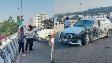 road accident in jaipur audi car hits pali boy । जयपुर में भीषण सड़क हादसा, Audi चला रही लड़की ने यु- India TV Hindi
