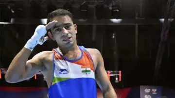 Boxing World Cup: AMit Panghal Gold in Cologne World Cup, Silver medal for injured Satish- India TV Hindi