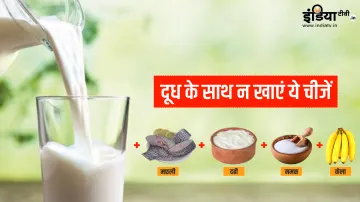 दूध के साथ इनका सेवन न करें- India TV Hindi