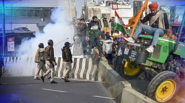 Tractor Rally farmer reachs ITO delhi police tear gas Tractor Rally: किसान संगठनों ने तोड़ा वादा, जम- India TV Hindi