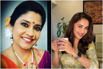 Renuka Shahane and Madhuri Dixit- India TV Hindi