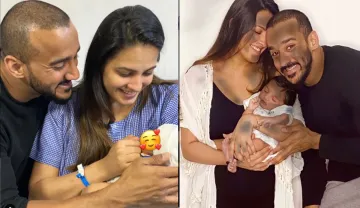 टीवी एक्ट्रेस अनीता हसनंदानी ने पति रोहित रेड्डी के साथ किया अपने बेटे के नाम का खुलासा, देखें प्यार- India TV Hindi