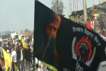 Bhindranwale flag in Chakka Jam Watch video Farmers protest kisan andolan latest update news- India TV Hindi