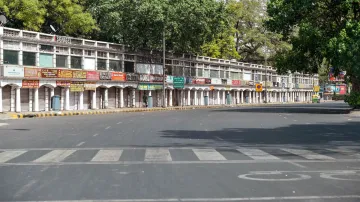 <p>New Delhi: Connaught Place wears a deserted look after...- India TV Hindi